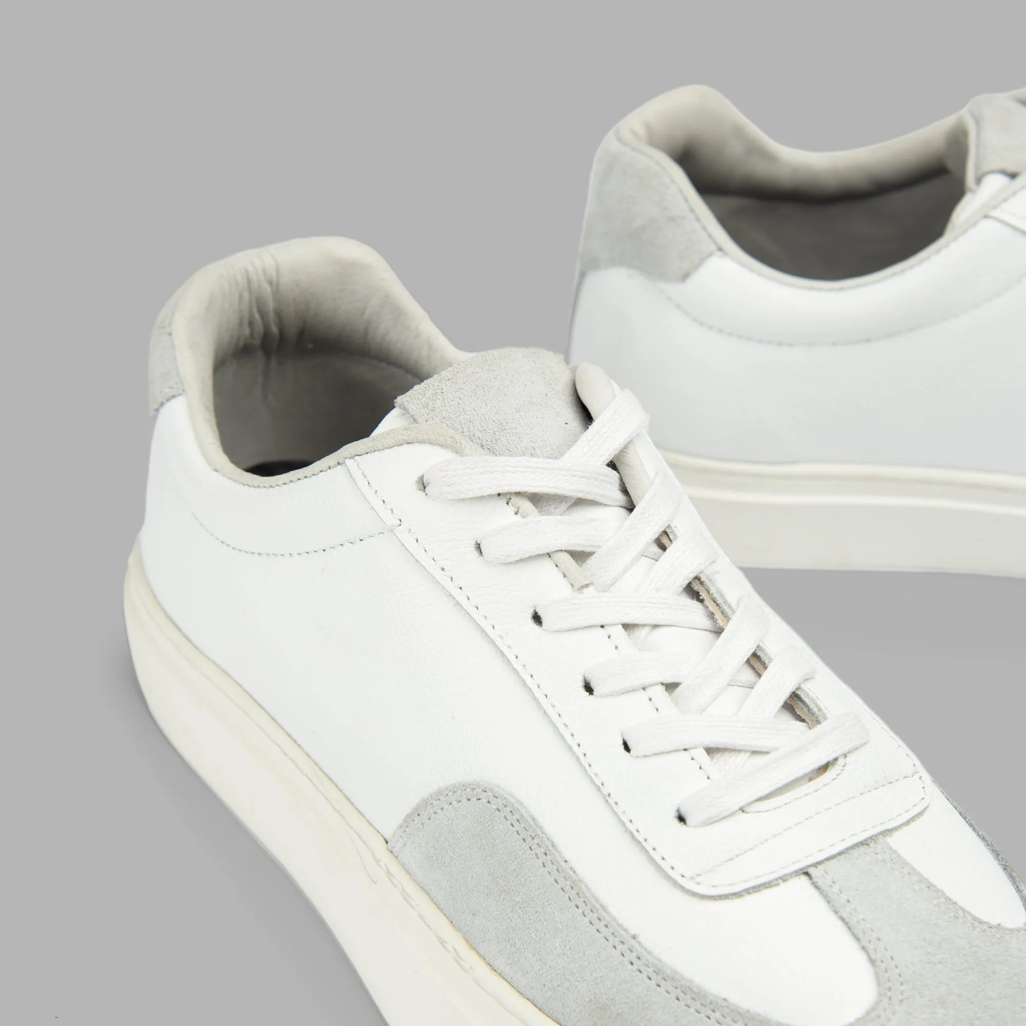 White Gancini Borg Sneakers