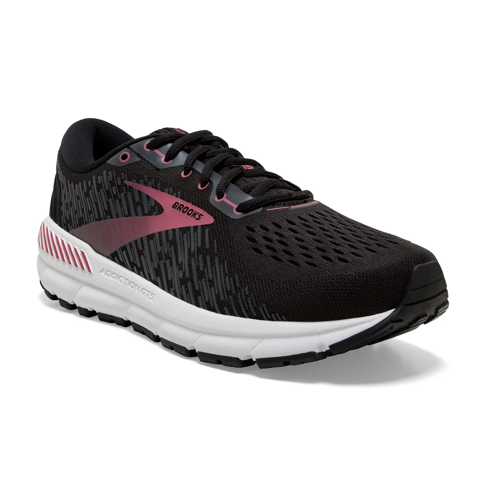 Women's Addiction GTS 15 Running Shoe - Black/Ebony/Mauvewood - Regular (B)