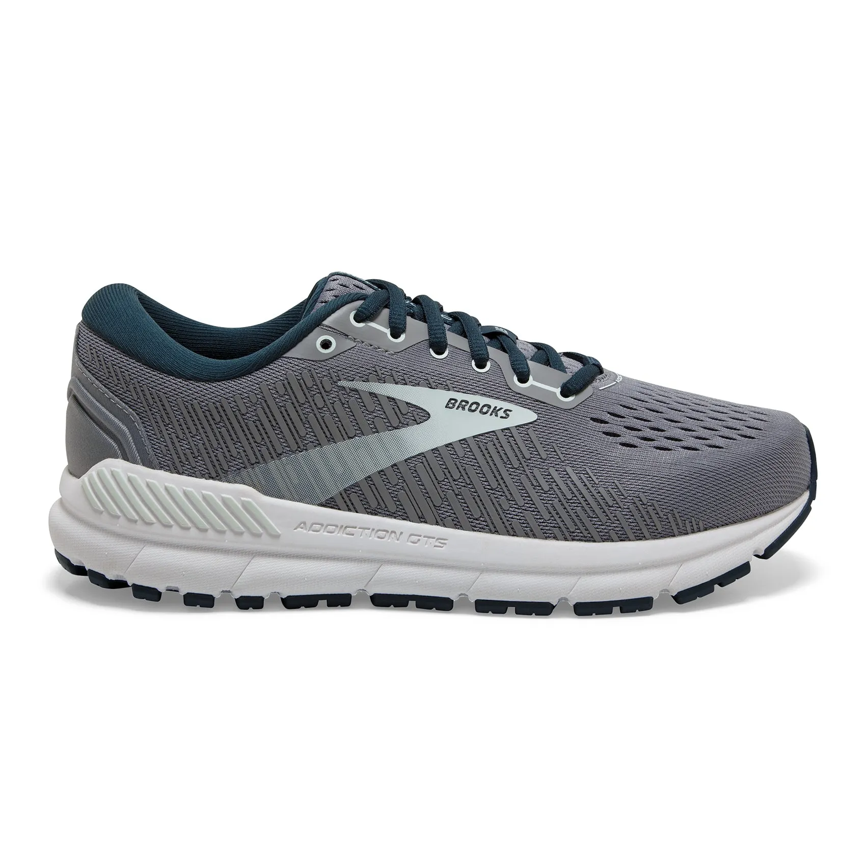 Women's Addiction GTS 15 Running Shoe - Grey/Navy/Aqua - Extra Wide (2E)