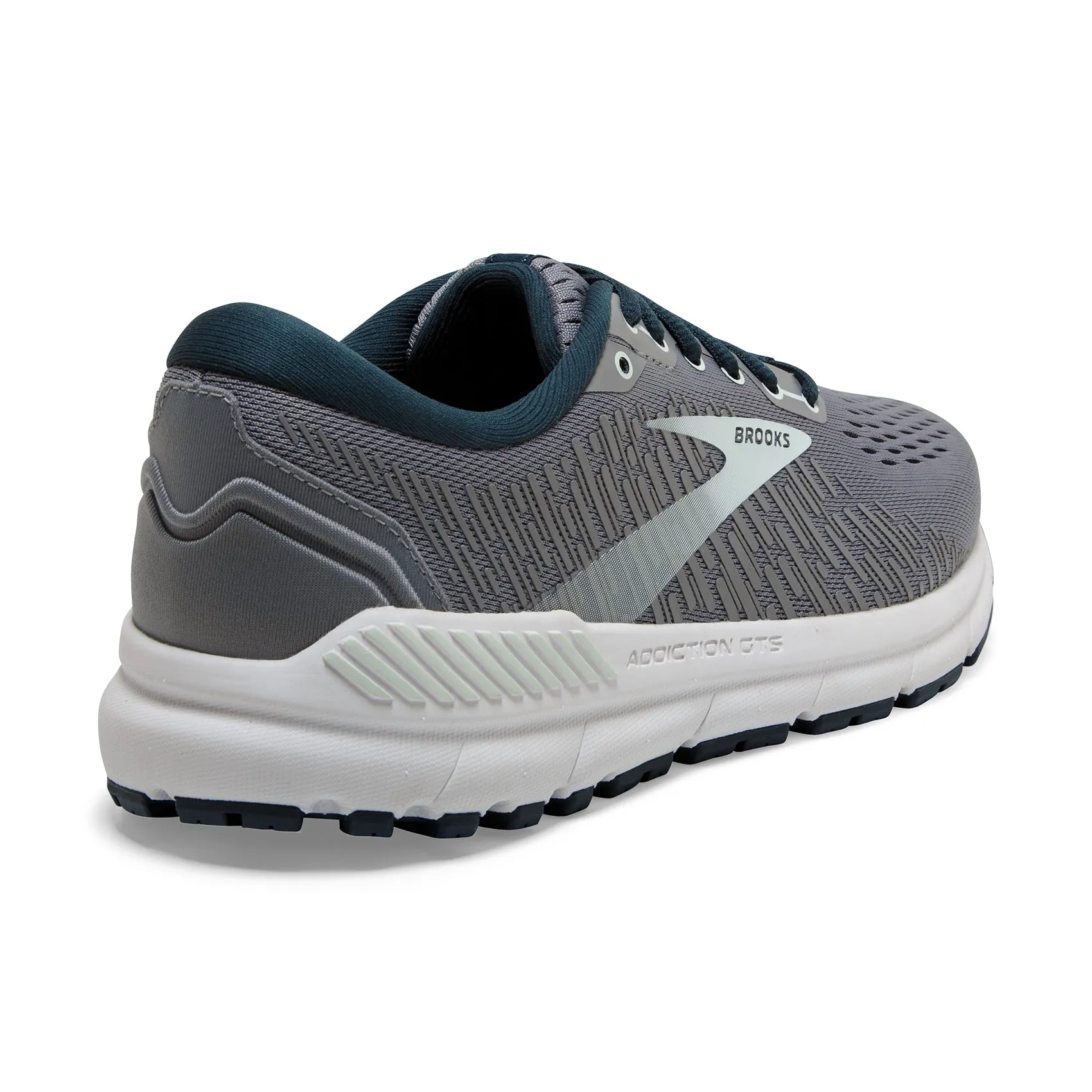 Women's Addiction GTS 15 Running Shoe - Grey/Navy/Aqua - Regular (B)