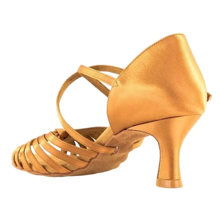 Women's Latin Dance Shoes, Model Sol, Tan, Heel 2.5"