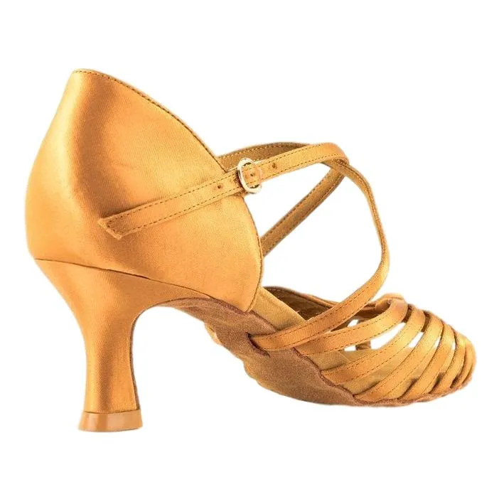 Women's Latin Dance Shoes, Model Sol, Tan, Heel 2.5"