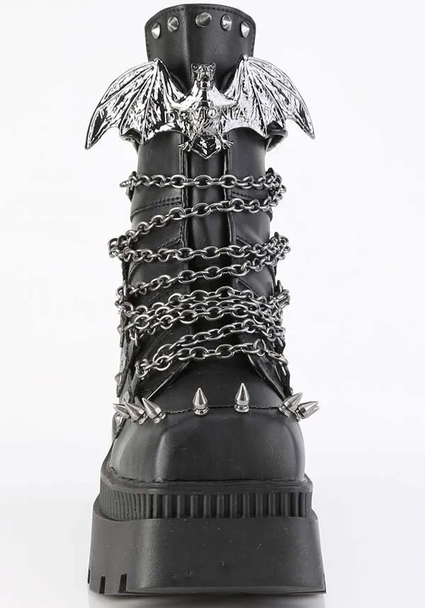 Wrath-55 [Black] | PLATFORM BOOTS [PREORDER]