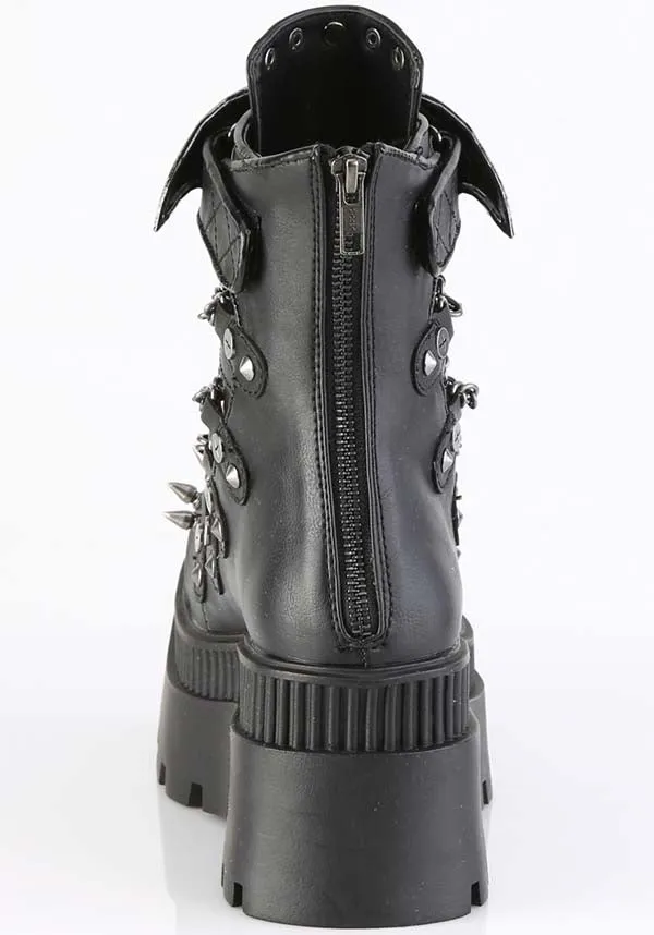 Wrath-55 [Black] | PLATFORM BOOTS [PREORDER]