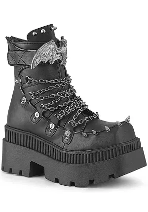 Wrath-55 [Black] | PLATFORM BOOTS [PREORDER]