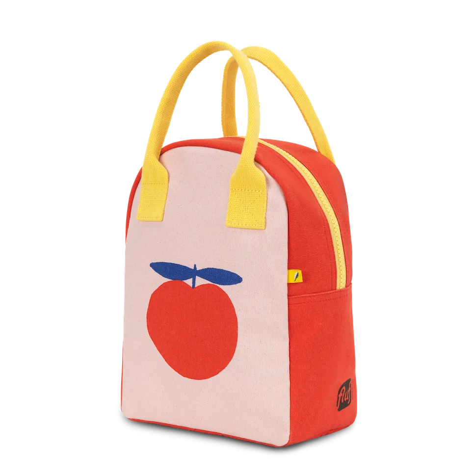 Zipper Lunch Bag - Red Apple