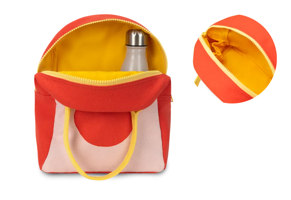 Zipper Lunch Bag - Red Apple