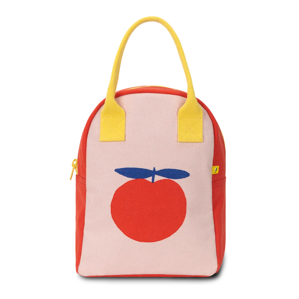 Zipper Lunch Bag - Red Apple